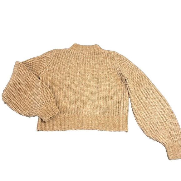 The Kooples Chunky Cable Knit Mock Neck Sweater Sz 1 Wool Alpaca Cozy Cabincore - Picture 2 of 6